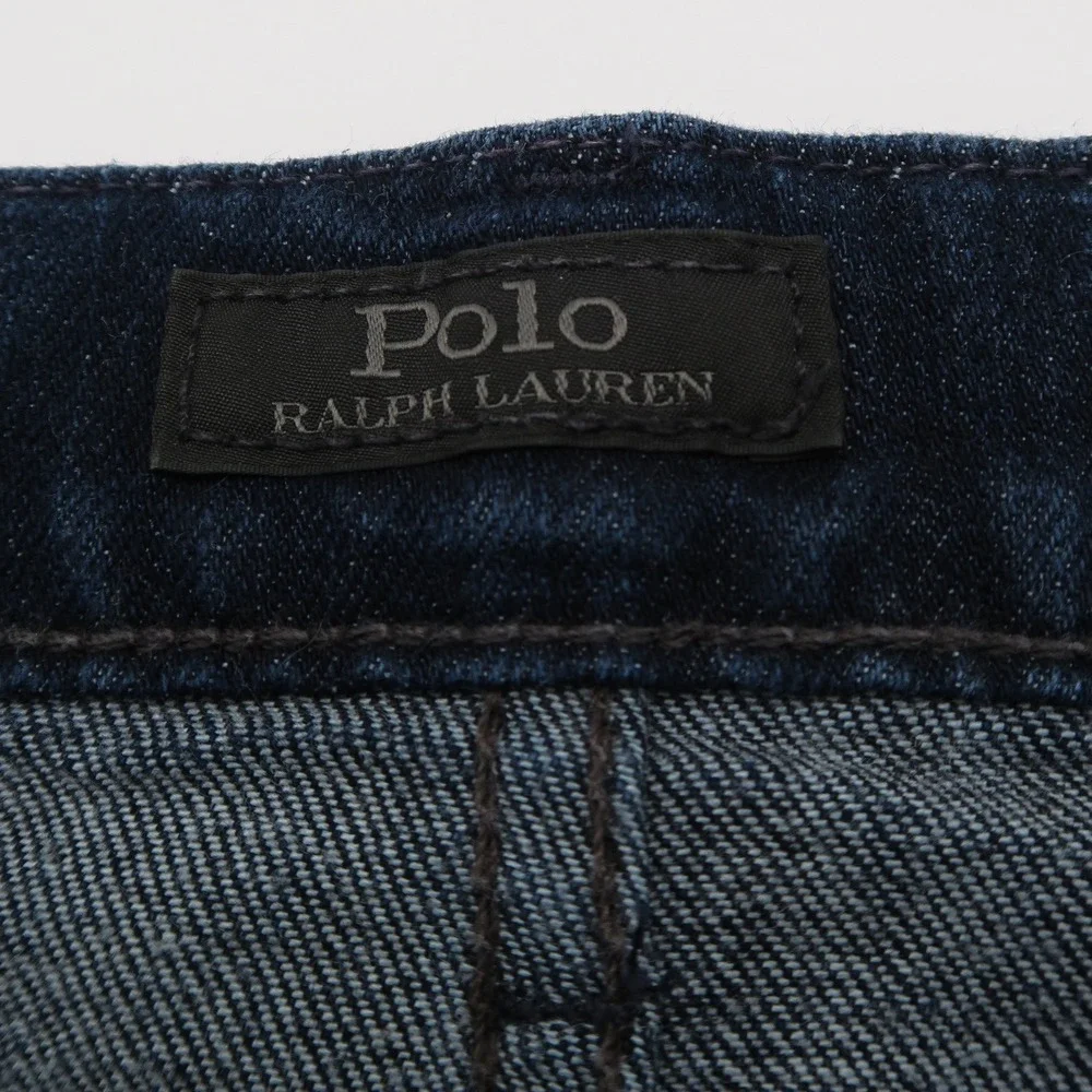 Polo Ralph Lauren Parkside Active Taper Jeans Men 46x30 Indigo Performance Denim
